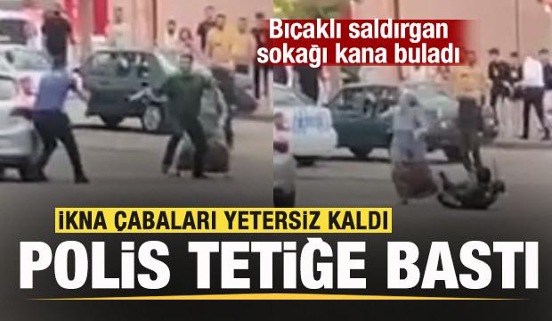Ankara'da 3 kişiyi bıçakla yaralayan saldırgan vurularak etkisiz hale getirildi