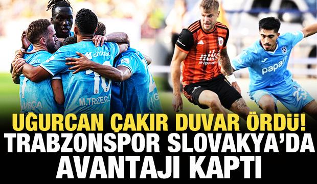Uğurcan Çakır duvar ördü! Trabzonspor, Slovakya'da avantajı kaptı