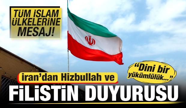 İran'dan Filistin ve Hizbullah duyurusu! İslam ülkelerine mesaj: Dini yükümlülük...