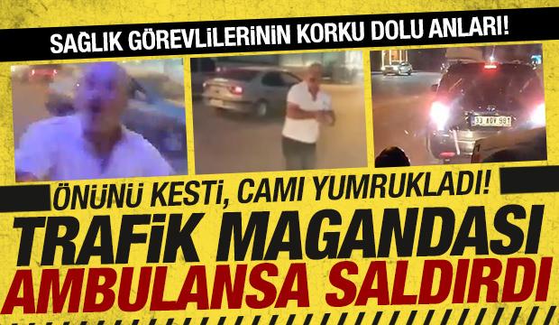 Ambulansın önünü kesti, 112 ekiplerine korku dolu anlar yaşattı!