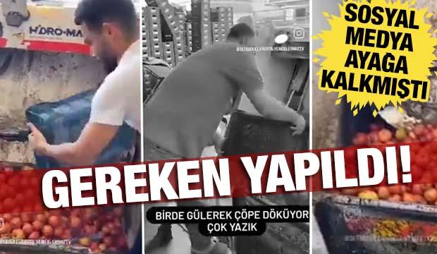 Bakanlık harekete geçti! Domatesleri çöpe döken işletmeye ceza yağdı 