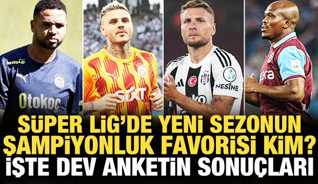 Süper Lig'de yeni sezonun şampiyonluk favorisi kim? İşte sonuçlar