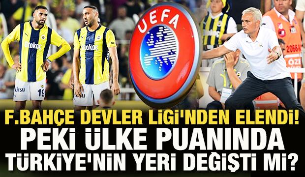 Fenerbah&ccedil;e Devler Ligi'nden elendi! Peki &uuml;lke puanında T&uuml;rkiye'nin yeri değişti mi?