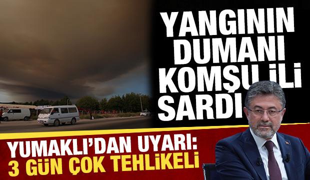 Bolu'da yangın: Dumanı Eskişehir'i kapladı