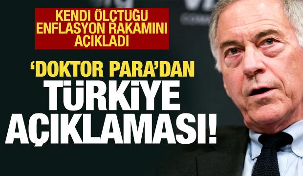 'Doktor Para'dan T&uuml;rkiye a&ccedil;ıklaması: Kendi &ouml;l&ccedil;t&uuml;ğ&uuml; enflasyon rakamını a&ccedil;ıkladı