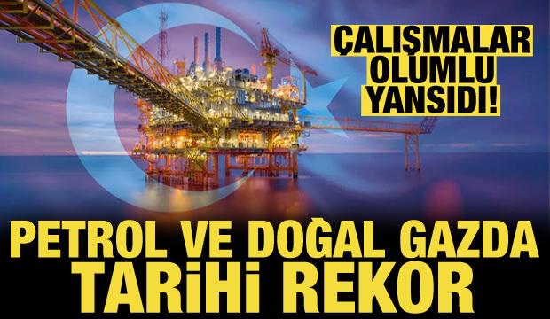 T&uuml;rkiye'de ham petrol ve doğal gaz &ccedil;ıkarımında tarihi rekor