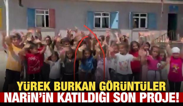 Cansız bedeni bulunan Narin’in bir projedeki görüntüleri ortaya çıktı