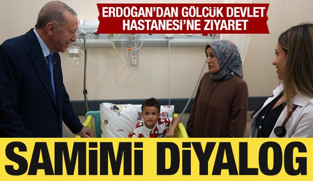 Cumhurbaşkanı Erdoğan, Gölcük Devlet Hastanesi'ni ziyaret etti