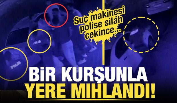 Esenyurt'ta bi suç makinesi polise silah çekti, bir kurşunla yere mıhlandı