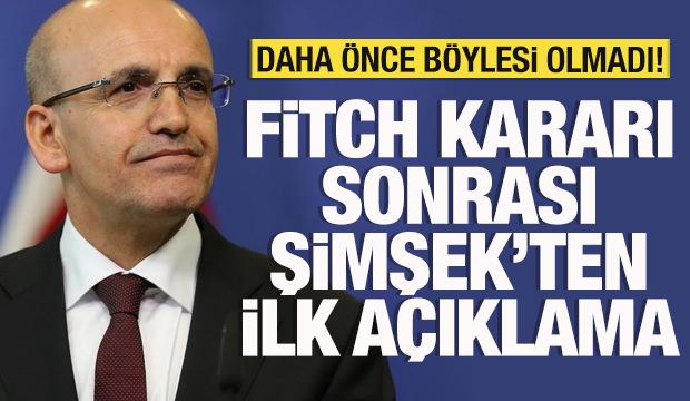 Fitch kararı sonrası Bakan Şimşek'ten ilk açıklama: Türkiye tek ülke oldu