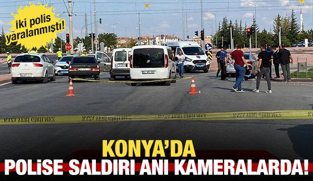 Konya’da Polislerimize Silahlı Saldırı Anı Görüntüleri Kameralarda