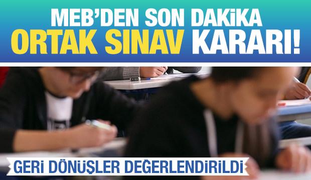 MEB'den ortak sınavlarla ilgili yeni karar