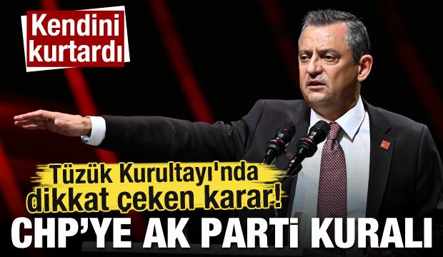 Tüzük Kurultayı'nda dikkat çeken karar! CHP'ye AK Parti kuralı