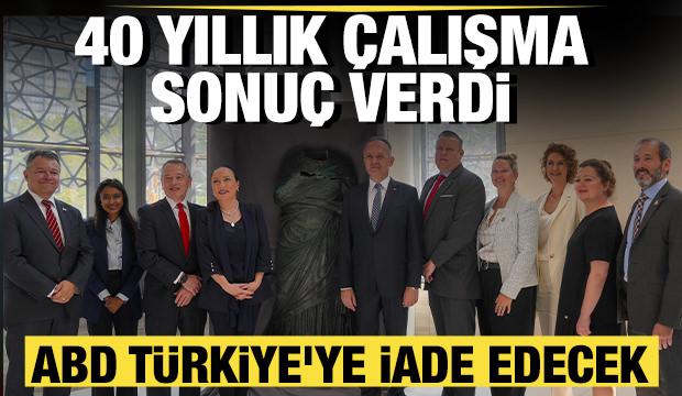 ABD'de ele geçirildi! Türkiye'ye iadesi için New York'ta tören yapıldı