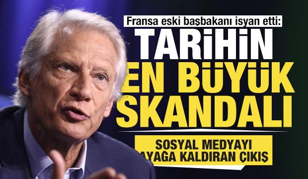 Fransa eski başbakanı Dominique de Villepin: Gazze en büyük tarihi skandaldır