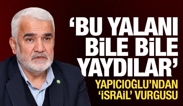 İddialar sonrası Yapıcıoğlu'ndan dikkat çeken açıklama: İddianın sahibi İsrail sitesi