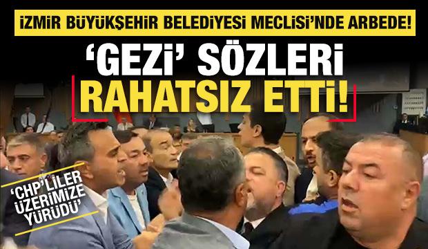 İzmir Büyükşehir Belediyesi'nin meclis toplantısında arbede: 'Gezi' sözleri rahatsız etti!