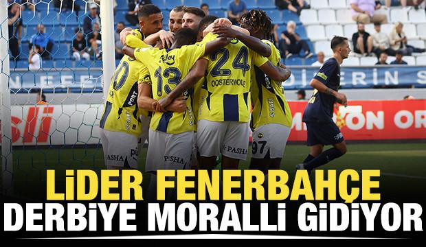 Lider Fenerbahçe derbiye moralli gidiyor