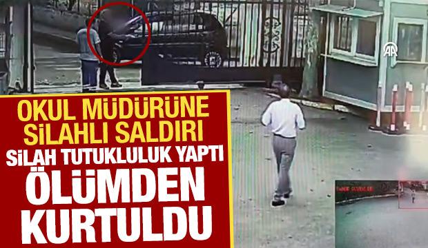 Okul müdürüne silahlı saldırı: Tutukluluk yapınca ölmekten kurtuldu