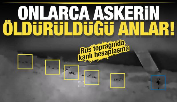 Rus toprağı Kursk'ta onlarca askerin öldürüldüğü anlar!