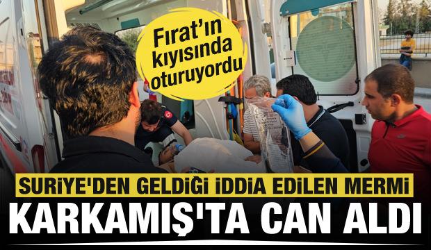 Suriye'den geldiği iddia edilen yorgun mermi Fırat Nehri kıyısında can aldı