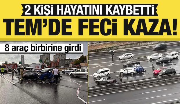 TEM'de zincirleme kaza: 2 kişi öldü