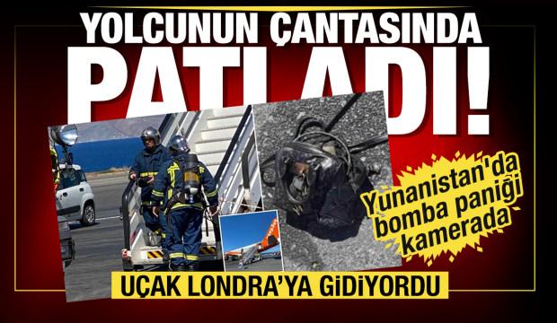 236 yolculu Londra uçağında panik anları! Çantadaki cihaz patladı!