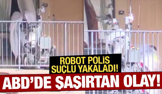 ABD’de robot polis suçluyu yakaladı!