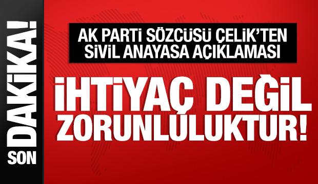 AK Parti'nin MYK toplantısı sona erdi! Ömer Çelik'ten sivil anayasa açıklaması