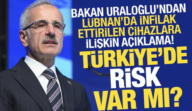 Bakan Uraloğlu: Çağrı cihazları özelinde Türkiye'de risk bulunmuyor