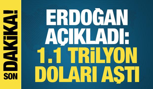 Başkan Erdoğan: Milli gelirimiz 1.1 trilyon doları aştı