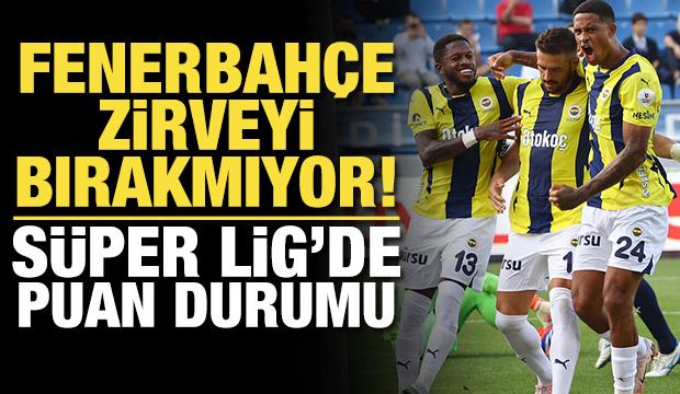 Fenerbahçe zirveyi bırakmıyor! Süper Lig'de puan durumu