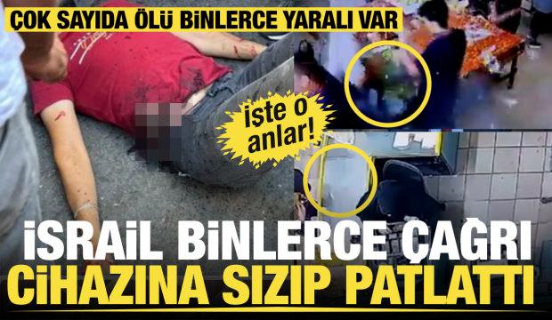 İsrail Hizbullah'ın kullandığı binlerce çağrı cihazına sızıp patlattı! İşte o anlar