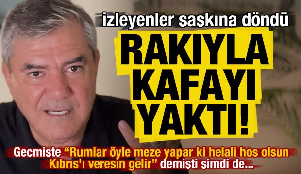 İzleyenler şaşkına döndü, Özdil, rakıyla kafayı yaktı! Kıbrıs skandalı sonrası şimdi de...