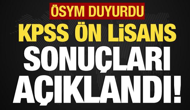 KPSS ön lisans sonuçları açıklandı