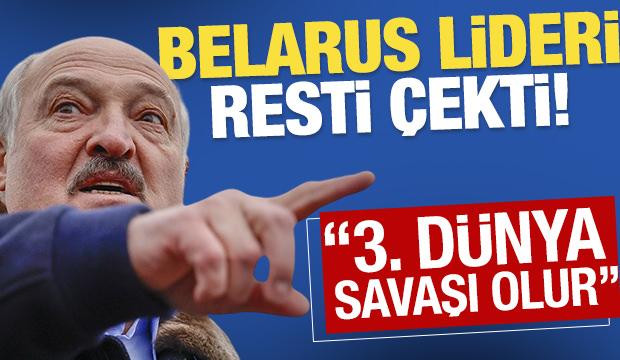 Lukaşenko: "Belarus'a yapılacak saldırı Üçüncü Dünya Savaşı olur"