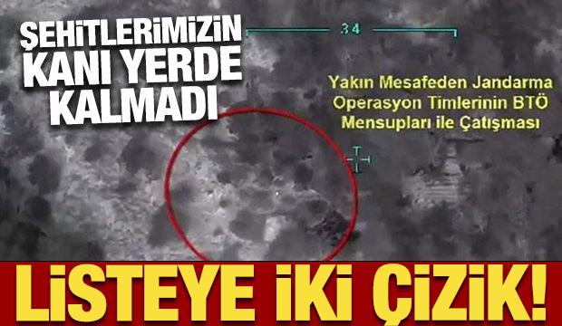 Son Dakika... Şehitlerimizin kanı yerde kalmadı: Listeye iki çizik!