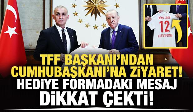 TFF Başkanı Hacıosmanoğlu'ndan Cumhurbaşkanı Erdoğan'a ziyaret