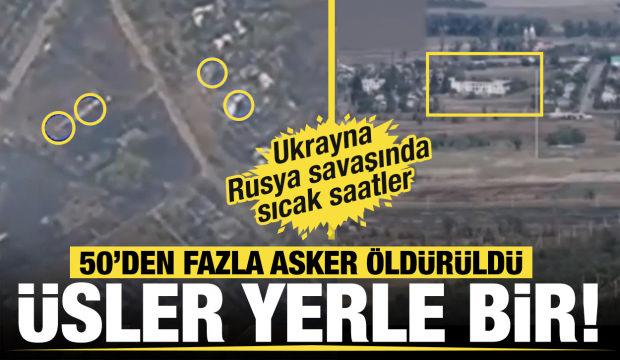 Ukrayna-Rusya savaşında beş askeri üs yerle bir: 50'den fazla asker öldürüldü