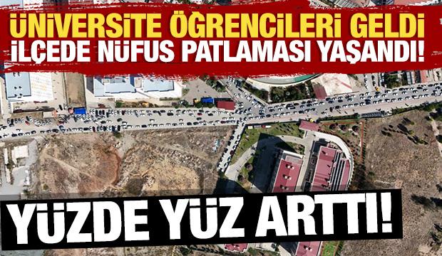 Üniversite öğrencilerinin geldiği ilçede nüfus patlaması yaşandı: Yüzde 100 arttı