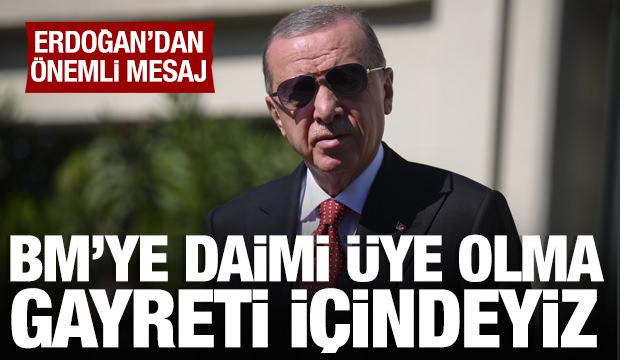 Cumhurbaşkanı Erdoğan'dan önemli açıklamalar