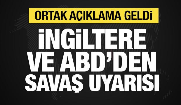 İngiltere ve ABD'den İsrail ve Lübnan'a uyarı