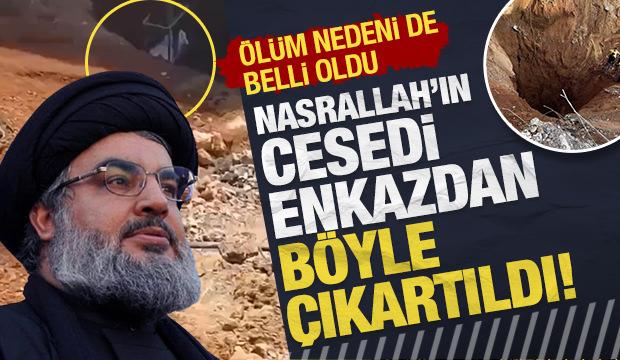 Nasrallah'ın cesedi, öldürüldüğü yer altı karargahından çıkartıldı!