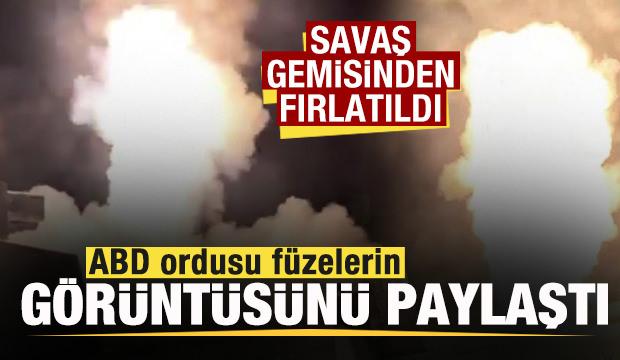 ABD ordusu füzelerin görüntüsünü paylaştı! 