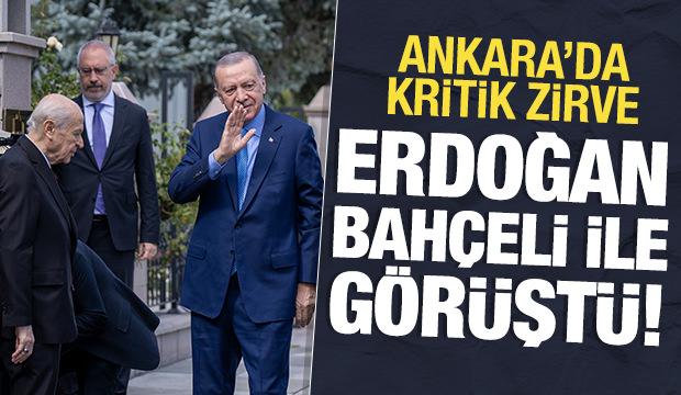 Cumhurbaşkanı Erdoğan, Bahçeli ile görüştü!