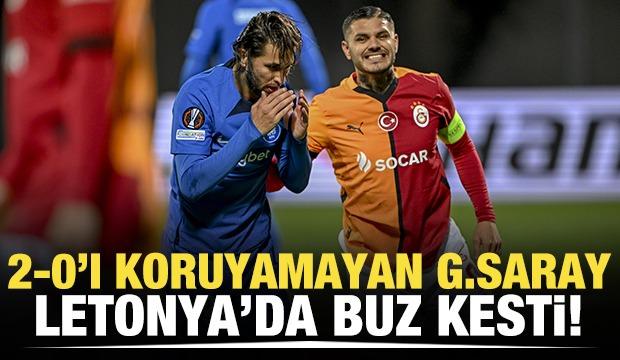 Galatasaray'a Letonya'da Rigas çelmesi! Aslan 2-0'ı koruyamadı