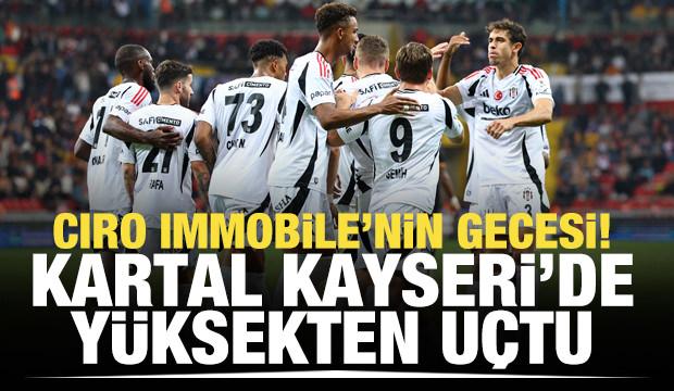 Immobile'nin gecesi! Kartal, Kayseri'de yüksekten uçtu