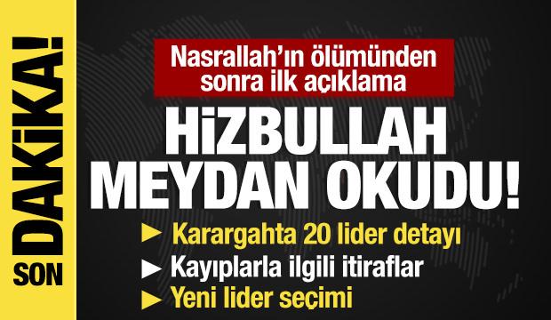  Nasrallah’ın ölümünden sonra Hizbullah'tan ilk açıklama! 