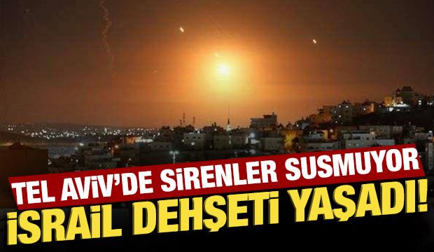 Tel Aviv'de siren sesleri: Yoğun bombardıman başlattılar!