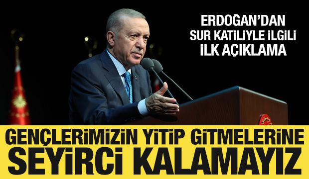 Cumhurbaşkanı Erdoğan'dan sur katiliyle ilgili açıklama